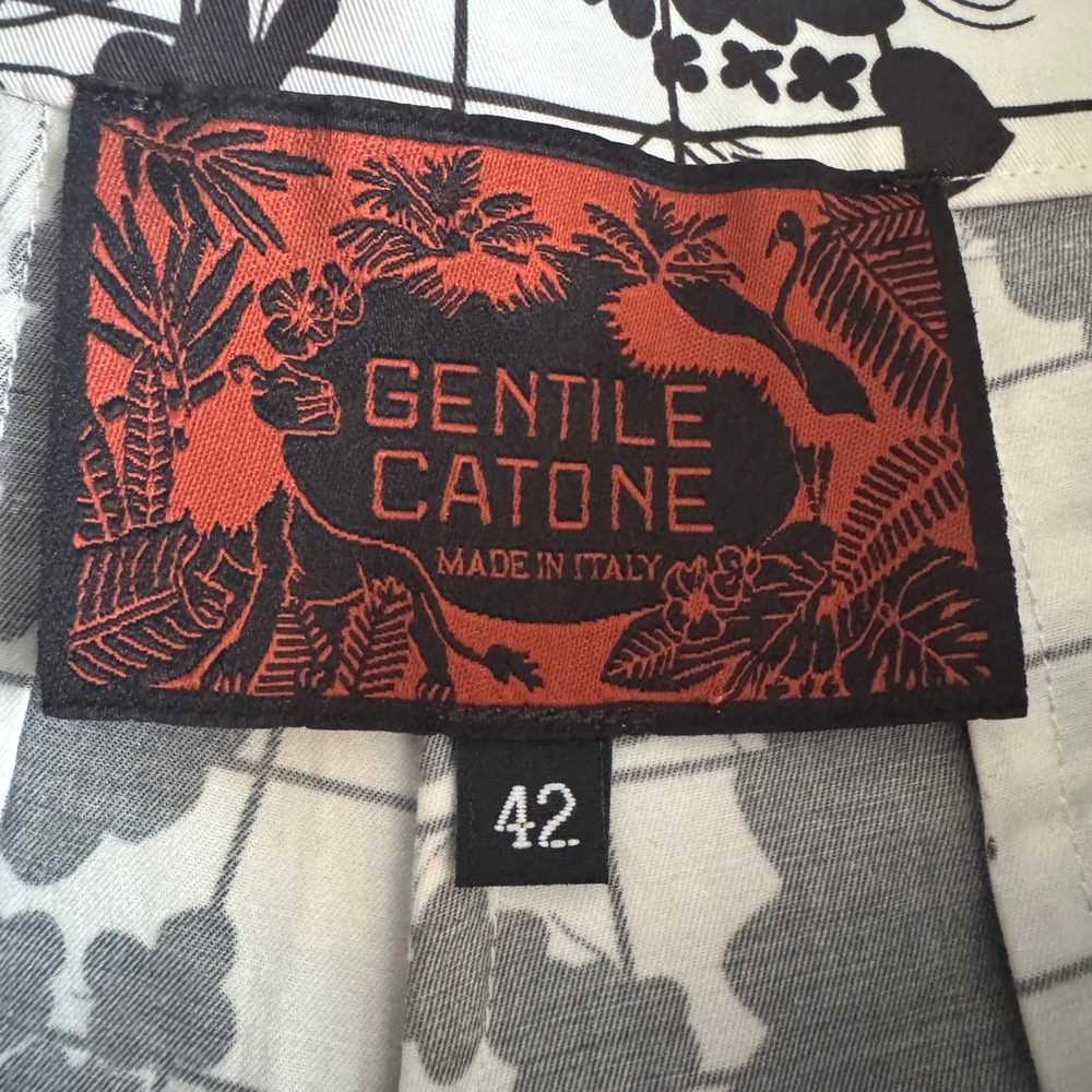 Gentile Catone Italy La Fete des Fleurs Wide Leg Cropped Pants culottes IT42 US6 - Picture 2 of 14